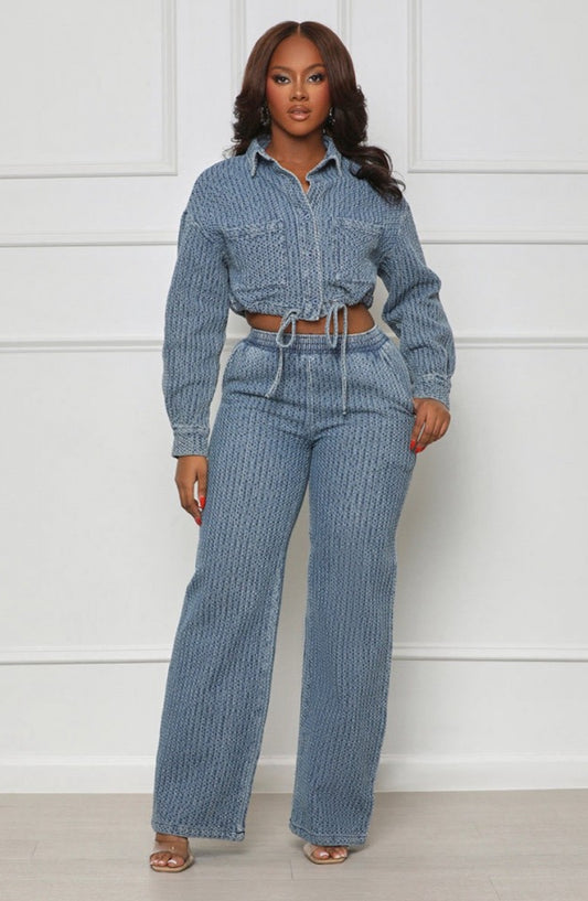 Halle Denim Set